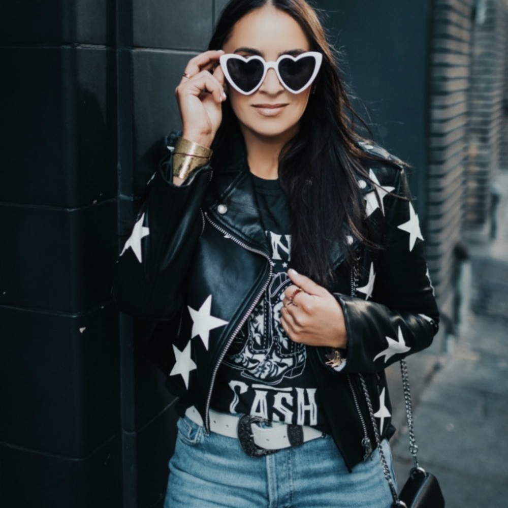 Star Vegan Leather Jacket - Picture 3 of 15